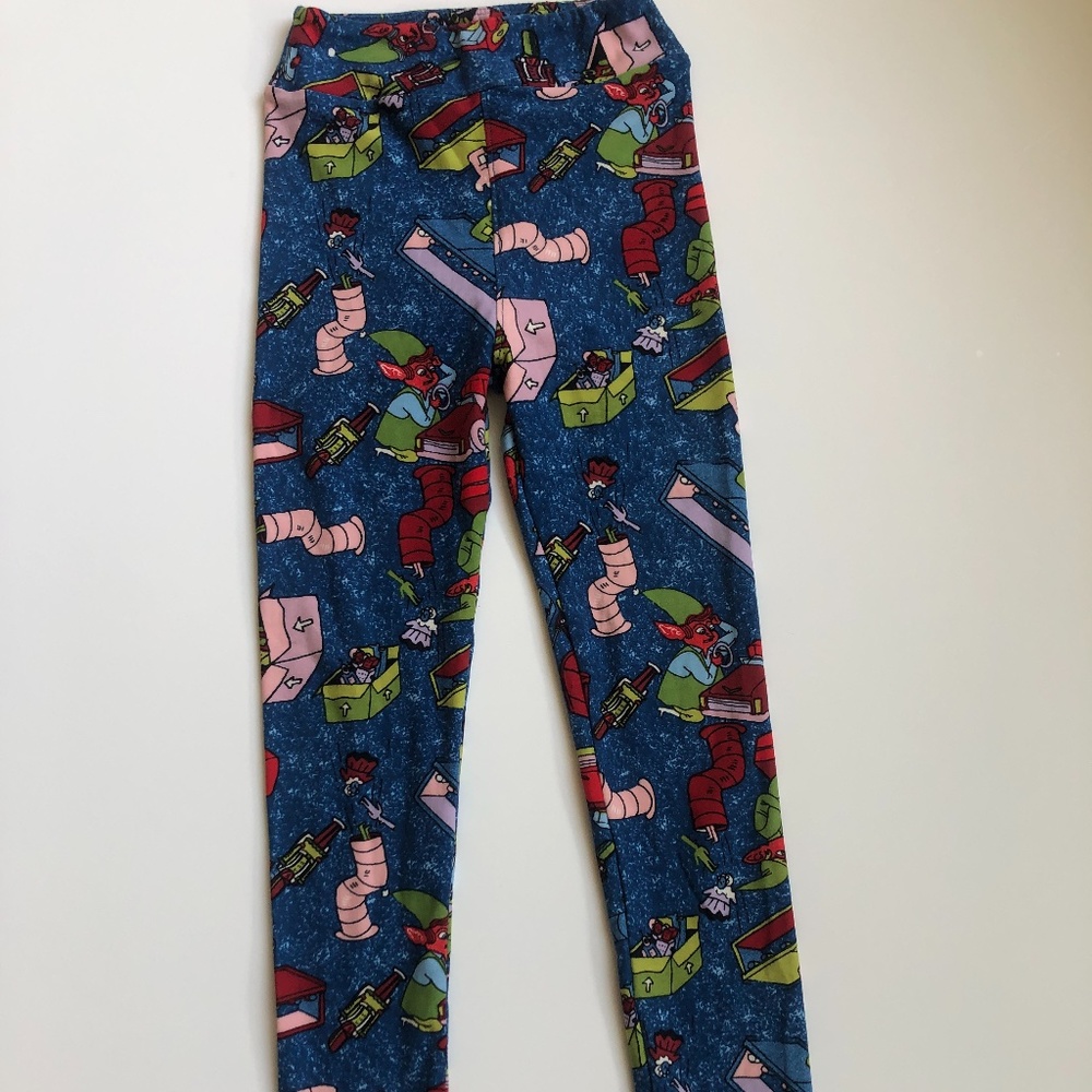 Lularoe Holiday Child L/XL Leggings Christmas